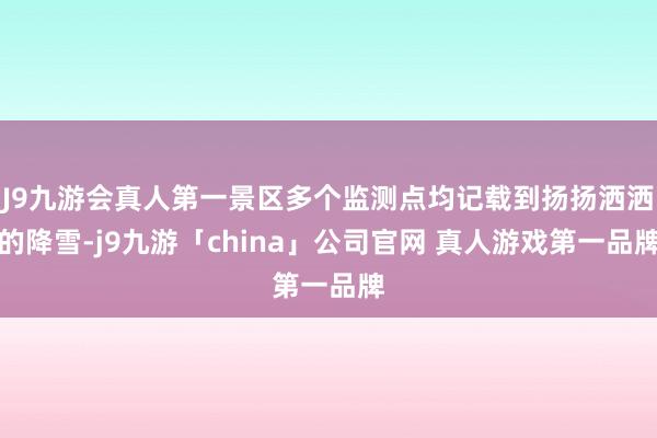 J9九游会真人第一景区多个监测点均记载到扬扬洒洒的降雪-j9