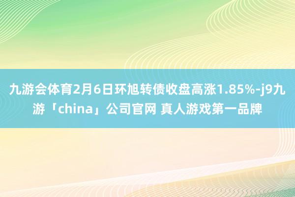 九游会体育2月6日环旭转债收盘高涨1.85%-j9九游「ch